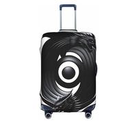 XZDCAL Housse de valise Yin Yang avec symbole dragon noir. La housse ne comprend pas la valise elle-même, blanc, XL