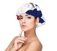 XZDCAL Iowa State Flag Bonnet de nuit en satin pour adulte - Doux pour la protection des cheveux et le coiffage - Noir - Taille unique