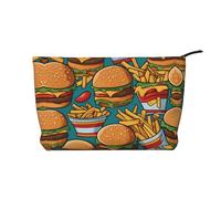 XZDCAL Jolie trousse de maquillage en velours côtelé avec doublure robuste pour voyage et usage quotidien, noir, taille unique, Noir , Taille unique