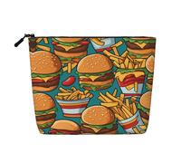 XZDCAL Jolie trousse de maquillage monocouche aspect lin avec fermeture éclair pour vos besoins quotidiens ou de voyage, noir, taille unique, Noir , Taille unique