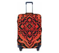 XZDCAL Motif symétrique de la housse de valise batik. La housse ne comprend pas la valise elle-même, blanc, XL