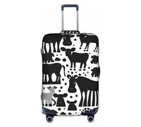 XZDCAL Motifs de stimulation visuelle pour valise. La housse ne comprend pas la valise elle-même, blanc, M