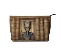XZDCAL MummyMystery Trousse de maquillage en velours côtelé avec doublure robuste pour voyage et usage quotidien, noir, taille unique, Noir , Taille unique