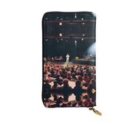 XZDCAL On Stage Portefeuille long en cuir tendance pour filles et femmes avec plusieurs compartiments, noir, taille unique, Noir , Taille unique