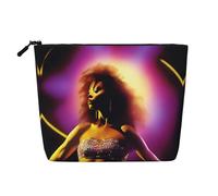 XZDCAL Performer's Glow Trousse de maquillage monocouche aspect lin avec fermeture éclair pour répondre à vos besoins quotidiens ou de voyage, noir, taille unique, Noir , Taille unique