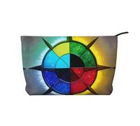 XZDCAL Shine in all directions Trousse de maquillage en velours côtelé avec doublure robuste pour voyage et usage quotidien, noir, taille unique, Noir , Taille unique