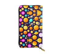 XZDCAL Smile Sticker Portefeuille en Cuir Longue Pochette pour Fille et Femme avec Plusieurs Compartiments Noir Taille Unique, Noir , Taille unique