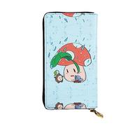 XZDCAL Sunflower Seeds and Champignon Portefeuille en Cuir Longue Pochette pour Fille et Femme avec Plusieurs Compartiments Noir Taille Unique, Noir , Taille unique