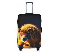 XZDCAL Timid Hedgehog Housse de valise à bagages La housse ne comprend pas la valise elle-même, blanc, L