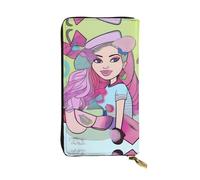 XZDCAL Trendy Styles Portefeuille long en cuir pour filles et femmes avec plusieurs compartiments, noir, taille unique, Noir , Taille unique