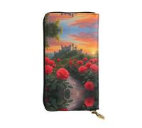 XZDCAL Un beau portefeuille en cuir tendance pour filles et femmes avec plusieurs compartiments, noir, taille unique, Noir , Taille unique