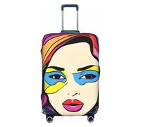 XZDCAL Une housse de valise colorée Pop Art. La housse ne comprend pas la valise elle-même, blanc, XL