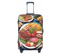 XZDCAL Une housse de valise Delicious Feast. La housse ne comprend pas la valise elle-même, blanc, M