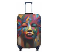XZDCAL Une housse de valise d'expression artistique. La housse ne comprend pas la valise elle-même, blanc, S