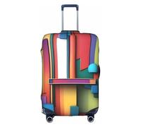 XZDCAL Une housse de valise légère et colorée. La housse ne comprend pas la valise elle-même, blanc, M