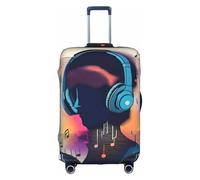 XZDCAL Une housse de valise Music Vibes. La housse ne comprend pas la valise elle-même, blanc, S