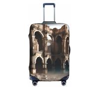 XZDCAL Une housse de valise Ruined Cities. La housse ne comprend pas la valise elle-même, blanc, S