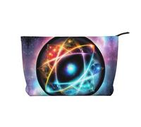 XZDCAL Wonderful Universe Trousse de maquillage en velours côtelé avec doublure robuste pour voyage et usage quotidien, noir, taille unique, Noir , Taille unique