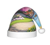 XZDDG Chapeau en peluche licorne conte de fées pour événement fête déguisement, bonnet moelleux avec pompon