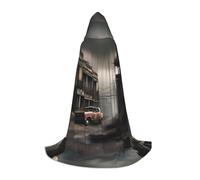 XZDDX Cape à capuche post-apocalypse M pour adolescents pour Halloween, cosplay, bal masqué, carnaval, jeu de rôle