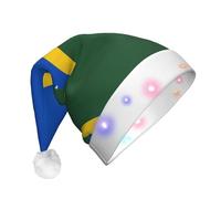XZDDX Drapeau des Îles Salomon Chapeau de Noël Lumineux Décoration Adulte - LED Clignotant Fête de Vacances Headwear
