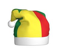 XZDDX Drapeau du Sénégal Chapeau de Noël en peluche pour adulte Décoration de fête pour festival, événement, scène