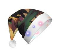 XZDDX Wicked Wanderers Chapeau de Noël lumineux pour adulte - LED clignotante pour fête de vacances