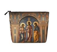 XZDLXJ a Divine Frescoes Trousse de maquillage monocouche imperméable avec fermeture éclair pour vos besoins quotidiens ou de voyage Noir Taille unique, Noir , Taille unique