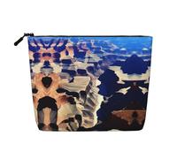 XZDLXJ A Grand Canyon Trousse de maquillage imperméable aspect lin avec fermeture éclair pour vos besoins quotidiens ou de voyage, noir, taille unique, Noir , Taille unique