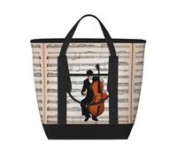 XZDLXJ A Musical Moments Sac à bandoulière isotherme de grande capacité pour aliments chauds et froids, noir, taille unique, Noir , Taille unique