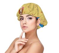 XZDLXJ Adorable bonnet de nuit en satin pour adultes - Protection des cheveux et confort - Noir - Taille unique