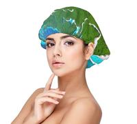 XZDLXJ an Island in The Sea Bonnet de nuit en satin pour adulte Protection des cheveux et confort Noir Taille unique