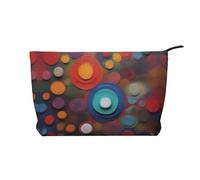 XZDLXJ Artistic Wonder Trousse de maquillage en velours côtelé, adaptée pour les voyages et un usage quotidien, doublure robuste, assure la longévité, noir, taille unique, Noir , Taille unique