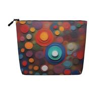 XZDLXJ Artistic Wonder Trousse de maquillage monocouche imperméable aspect lin avec fermeture éclair pour vos besoins quotidiens ou de voyage, noir, taille unique, Noir , Taille unique