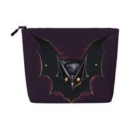 XZDLXJ Black Ghost Bat Trousse de maquillage monocouche imperméable avec fermeture éclair pour vos besoins quotidiens ou de voyage Noir Taille unique, Noir , Taille unique