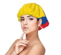XZDLXJ Bonnet de nuit en satin avec drapeau de l'Équateur pour adulte Protection des cheveux et confort Noir, noir, taille unique