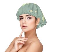 XZDLXJ Bonnet de nuit en satin motif lys blancs pour adultes - Protection des cheveux et confort - Noir - Taille unique