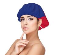 XZDLXJ Bonnet de nuit en satin pour adulte - Protection des cheveux et confort - Noir - Taille unique