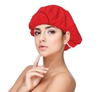 XZDLXJ Bonnet de nuit en satin pour adulte - Protection des cheveux et confort - Noir - Taille unique