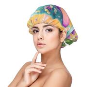 XZDLXJ Bonnet de nuit en satin pour adultes - Protection des cheveux et confort - Noir - Taille unique