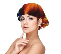 XZDLXJ Bonnet de nuit en satin sans couture pour adultes - Protection des cheveux et confort - Noir - Noir - Taille unique