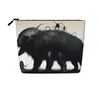 XZDLXJ CreepyCreatures Trousse de maquillage monocouche imperméable avec fermeture éclair pour vos besoins quotidiens ou de voyage, noir, taille unique, Noir , Taille unique