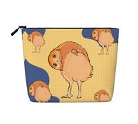 XZDLXJ Crooked Owl Trousse de maquillage imperméable à une couche avec fermeture éclair pour vos besoins quotidiens ou de voyage, noir, taille unique, Noir , Taille unique
