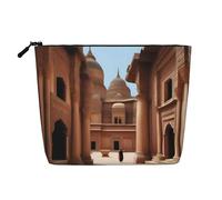 XZDLXJ Cultural Heritage Trousse de maquillage monocouche imperméable avec fermeture éclair pour vos besoins quotidiens ou de voyage, noir, taille unique, Noir , Taille unique