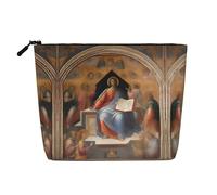 XZDLXJ Divine Frescoes Trousse de maquillage monocouche imperméable avec fermeture éclair pour vos besoins quotidiens ou de voyage, noir, taille unique, Noir , Taille unique