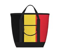XZDLXJ Drapeau de Belgique Sac à bandoulière et fourre-tout isotherme grande capacité pour aliments chauds et froids, noir, taille unique, Noir , Taille unique