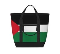 XZDLXJ Drapeau de l'Etat de Palestine Grande Capacité Isotherme Sac à Bandoulière et Fourre-Tout pour Nourriture Chaude et Froid Noir Taille Unique