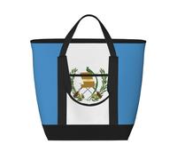 XZDLXJ Drapeau du Guatemala Sac à bandoulière isotherme de grande capacité pour aliments chauds et froids, noir, taille unique, Noir , Taille unique