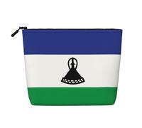 XZDLXJ Drapeau du Lesotho Trousse de maquillage imperméable à une couche avec fermeture éclair pour vos besoins quotidiens ou de voyage, noir, taille unique, Noir , Taille unique