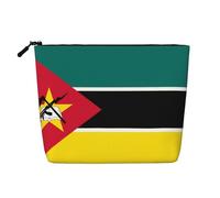 XZDLXJ Drapeau du Mozambique Trousse de maquillage imperméable à une couche avec fermeture éclair pour vos besoins quotidiens ou de voyage, noir, taille unique, Noir , Taille unique